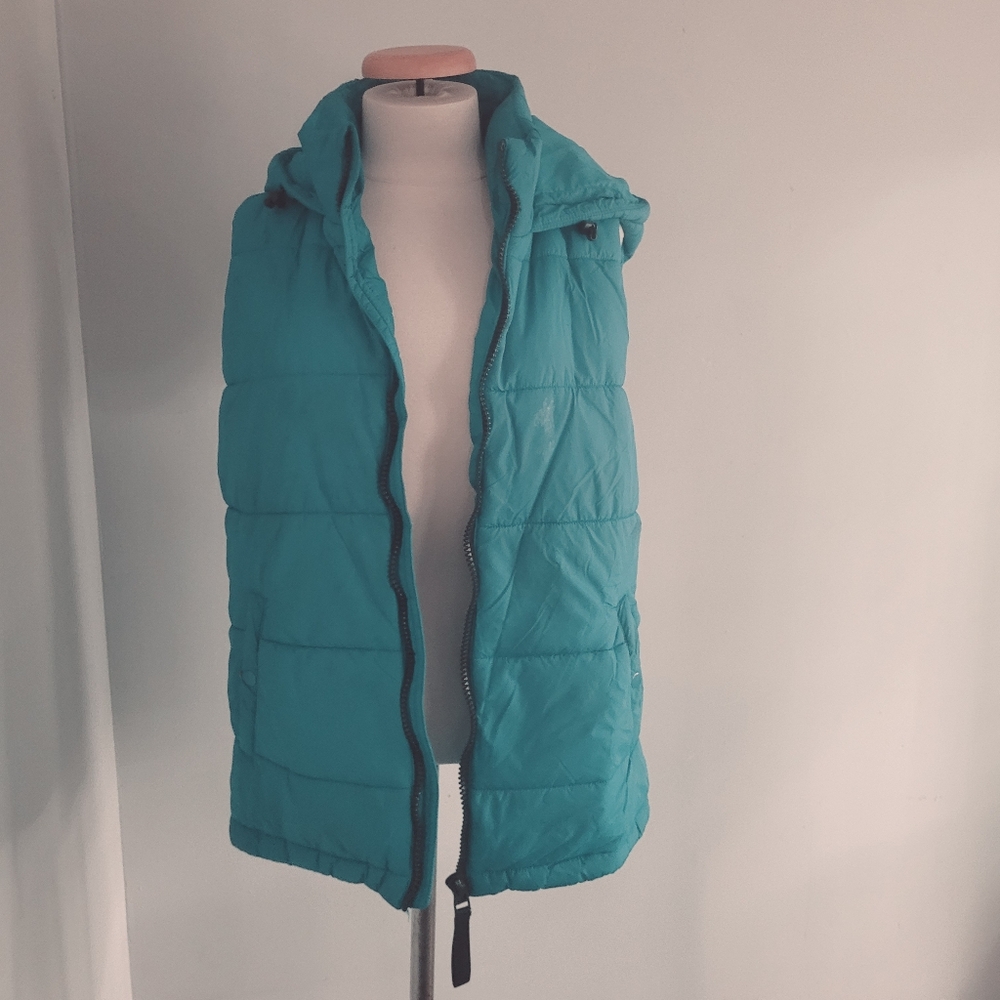 Mountain Ridge Women's Teal Puffer Vest Size M